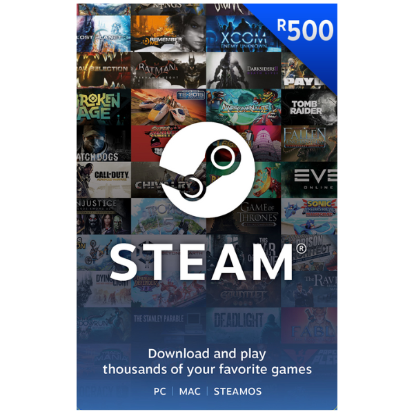 R500 ZAR Steam Wallet Code (Steam South African Store)