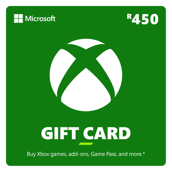 Xbox Gift Card R450 ZAR (Redeemable in South African Xbox Store)